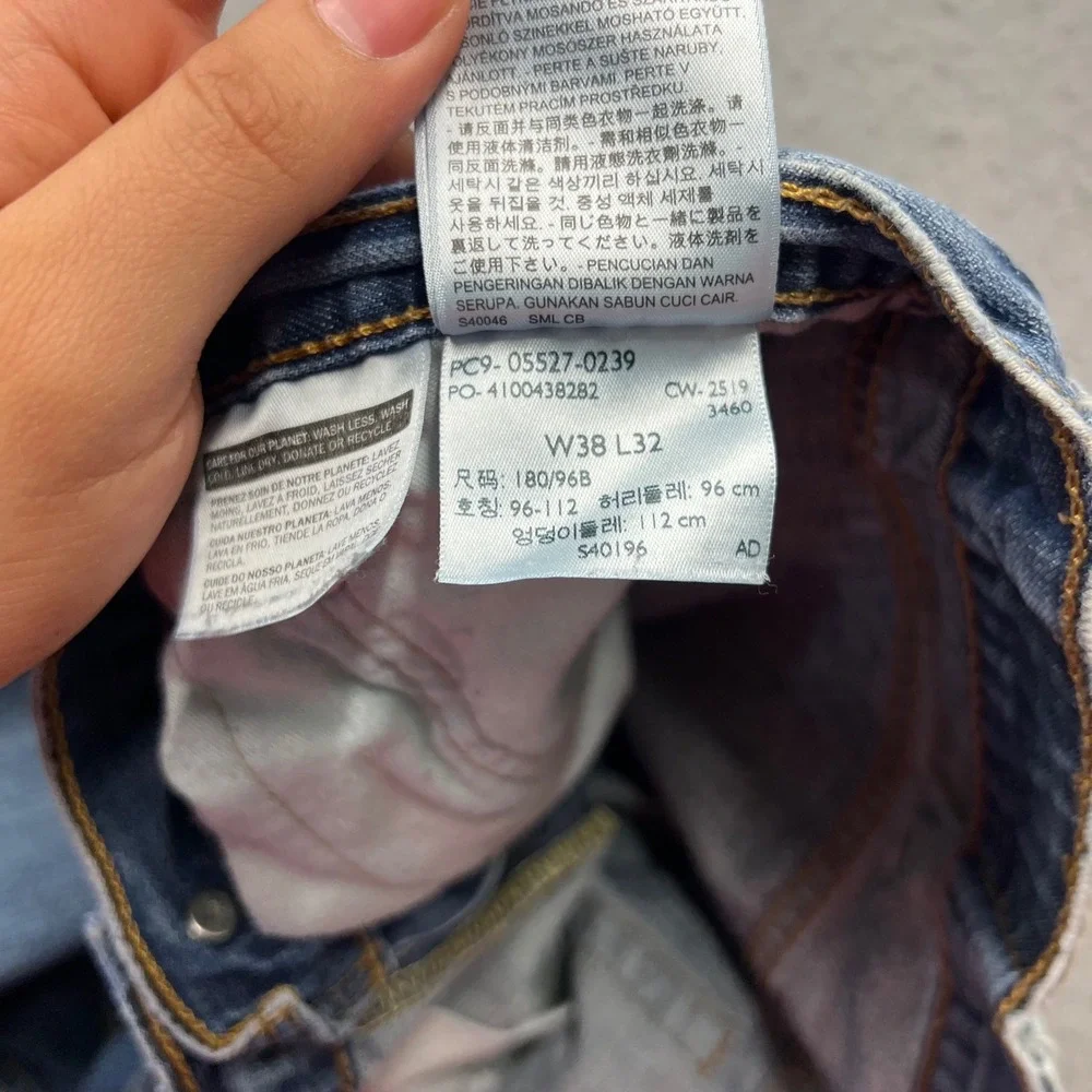 Levis 527 Slim Bootcut Jeans Mens 38x32 Blue Denim Pants 05527-0239